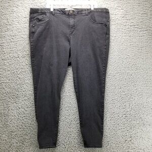 Democracy Jeans Womens 22W Black Ab Technology Skinny Stretch Denim *Read*
